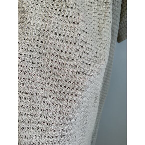 Malibu Men’s Shirt Button Down Textured Fabric Short Sleeve Beige Size 3XL NWT - Picture 9 of 12